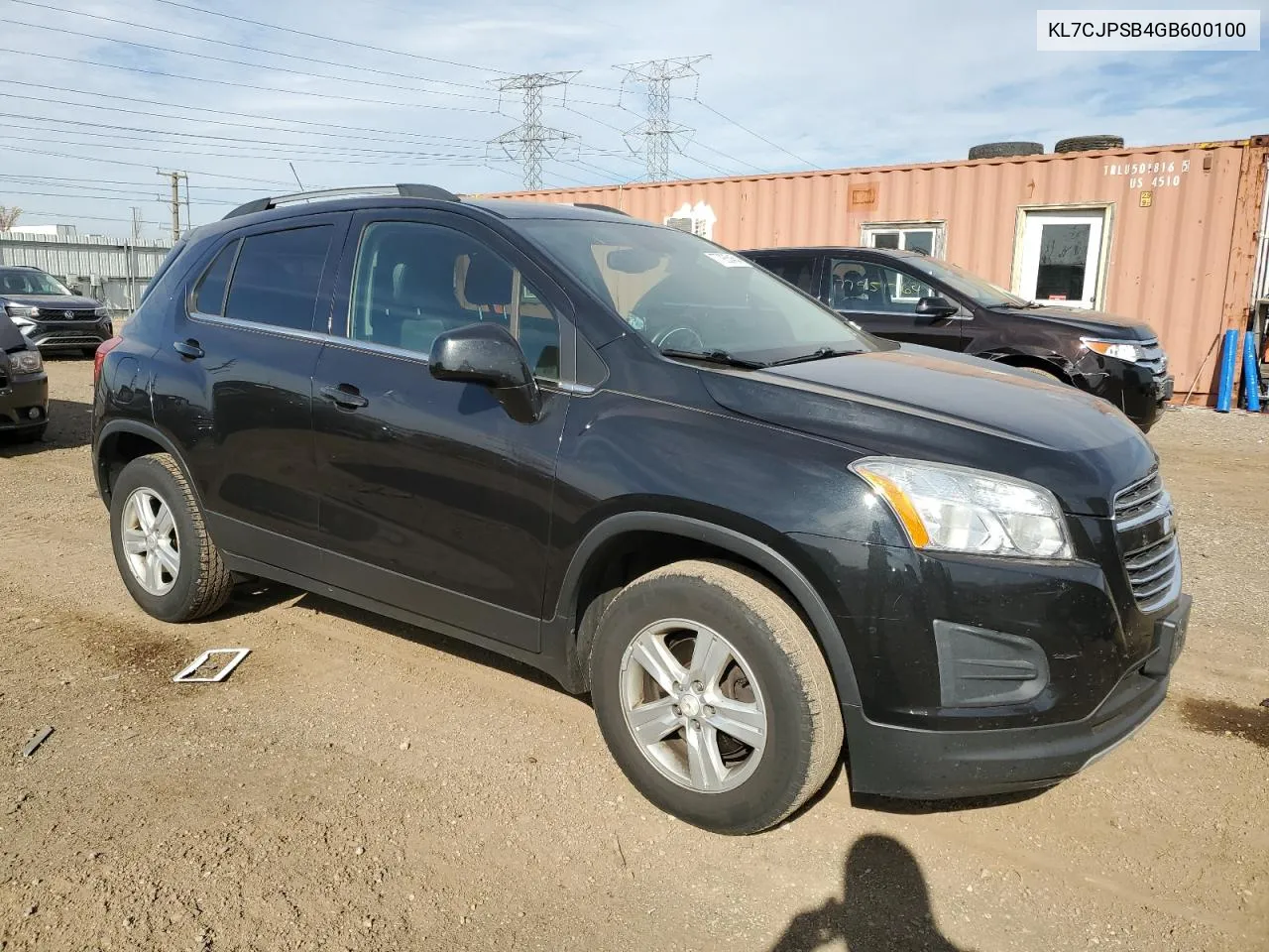 2016 Chevrolet Trax 1Lt VIN: KL7CJPSB4GB600100 Lot: 77935454