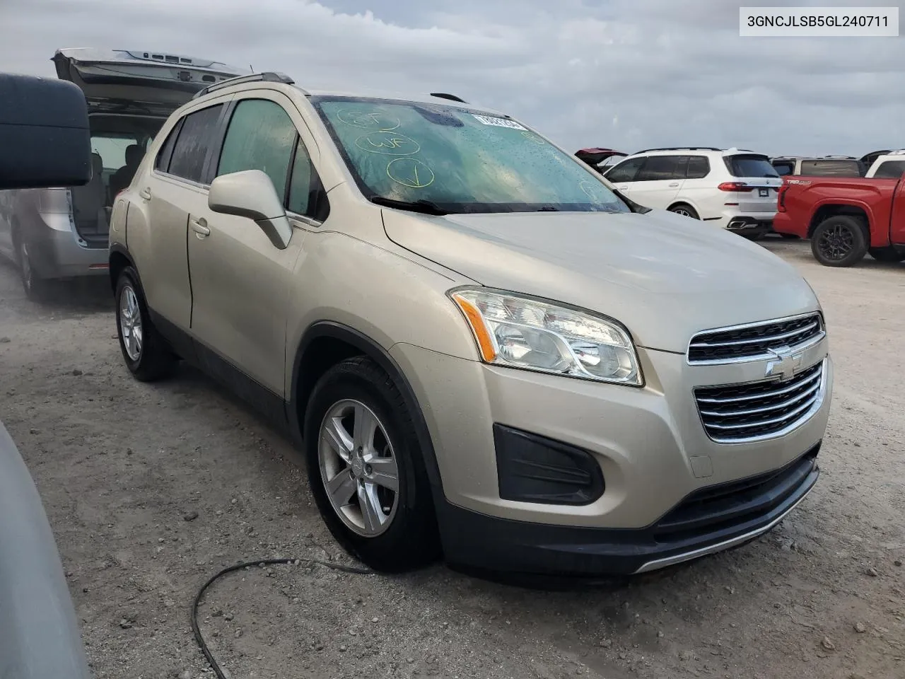 2016 Chevrolet Trax 1Lt VIN: 3GNCJLSB5GL240711 Lot: 78021254