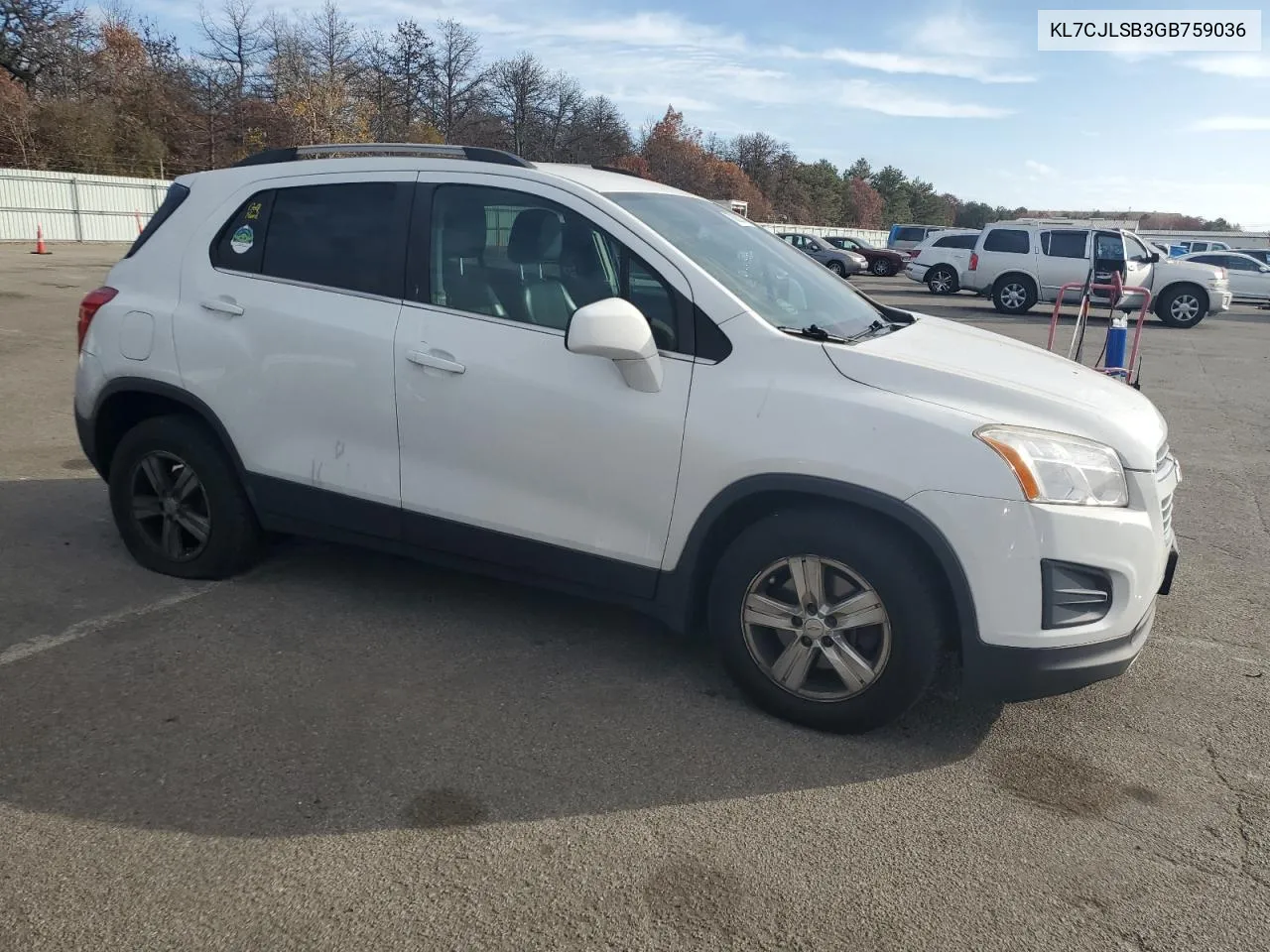 2016 Chevrolet Trax 1Lt VIN: KL7CJLSB3GB759036 Lot: 78382114