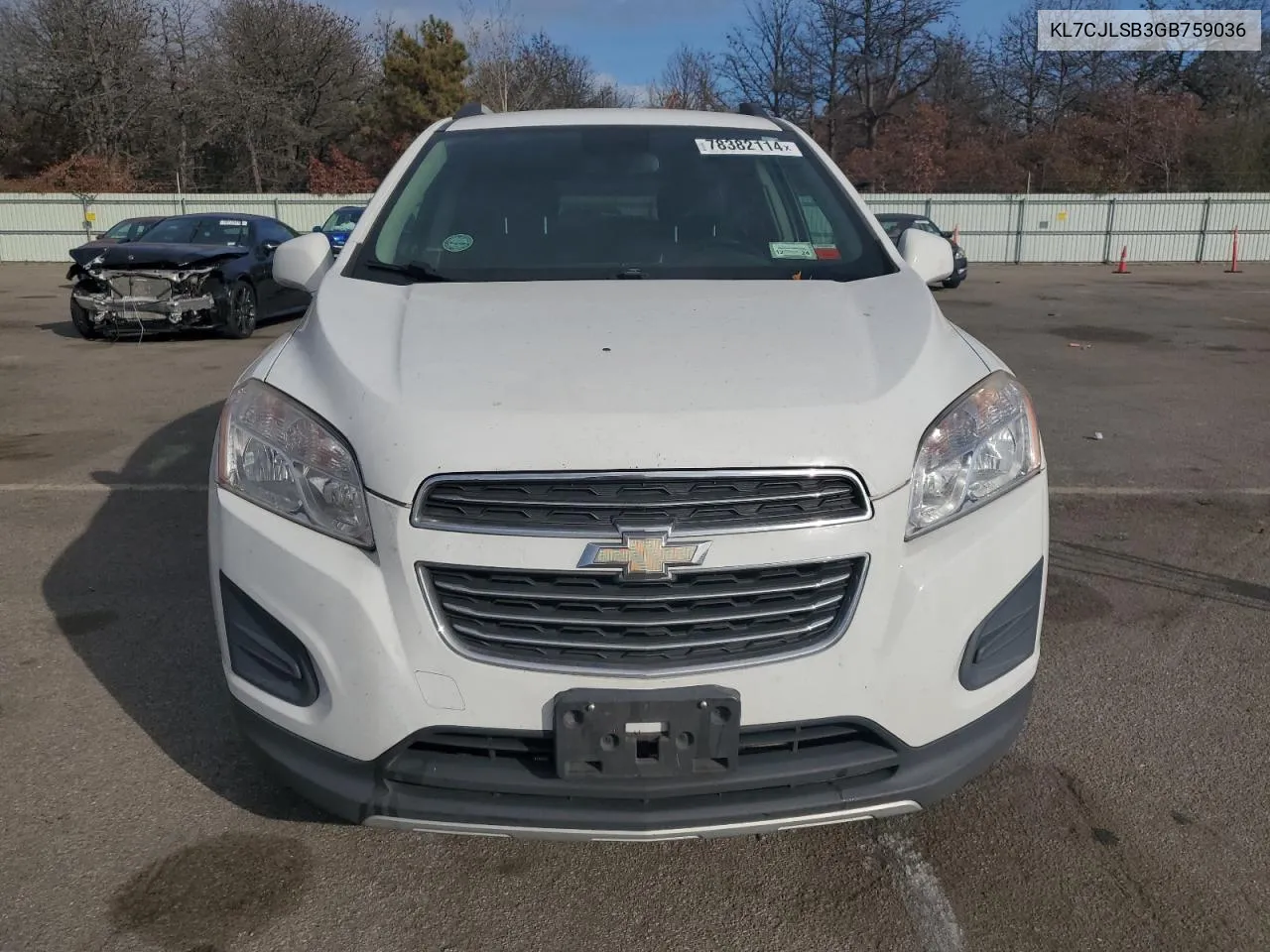 2016 Chevrolet Trax 1Lt VIN: KL7CJLSB3GB759036 Lot: 78382114