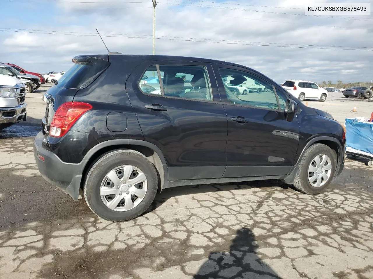 2016 Chevrolet Trax Ls VIN: KL7CJKSBXGB578493 Lot: 78438894