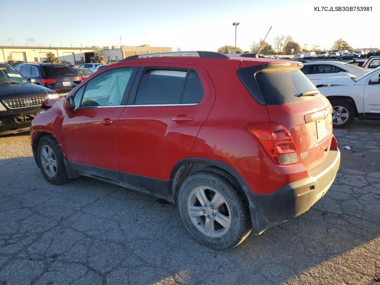 2016 Chevrolet Trax 1Lt VIN: KL7CJLSB3GB753981 Lot: 78485904