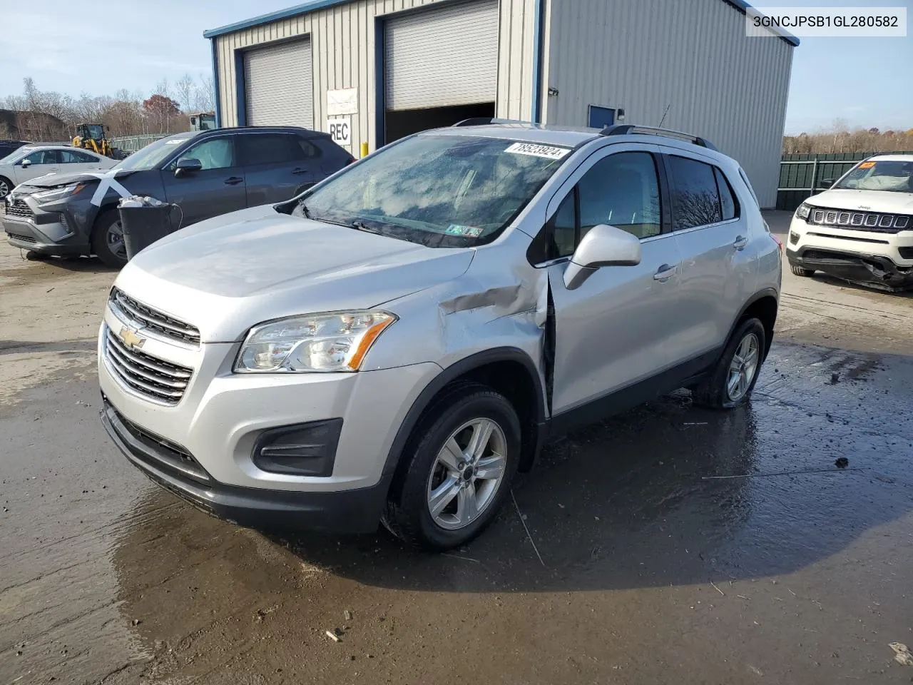 2016 Chevrolet Trax 1Lt VIN: 3GNCJPSB1GL280582 Lot: 78523924