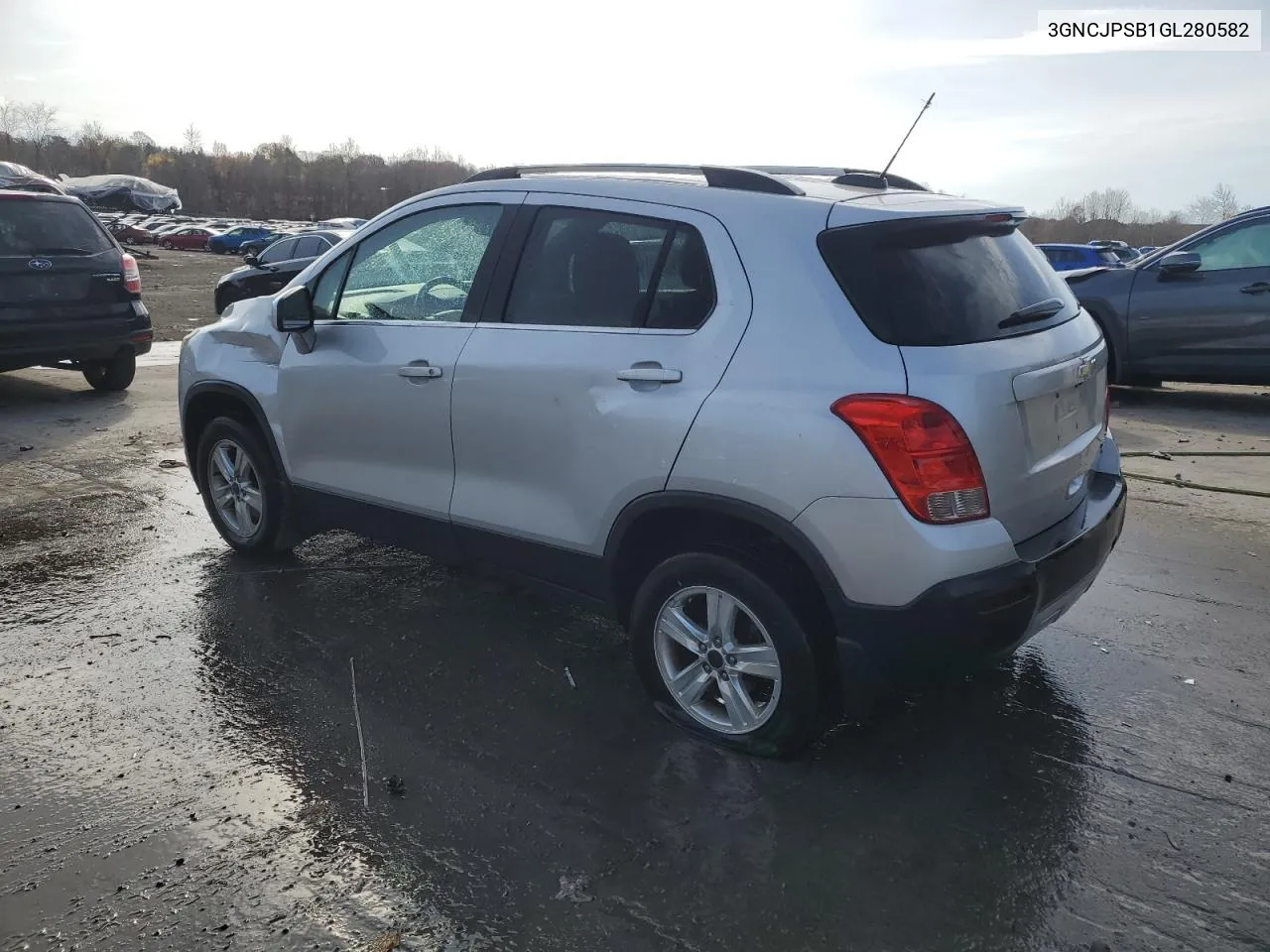 2016 Chevrolet Trax 1Lt VIN: 3GNCJPSB1GL280582 Lot: 78523924