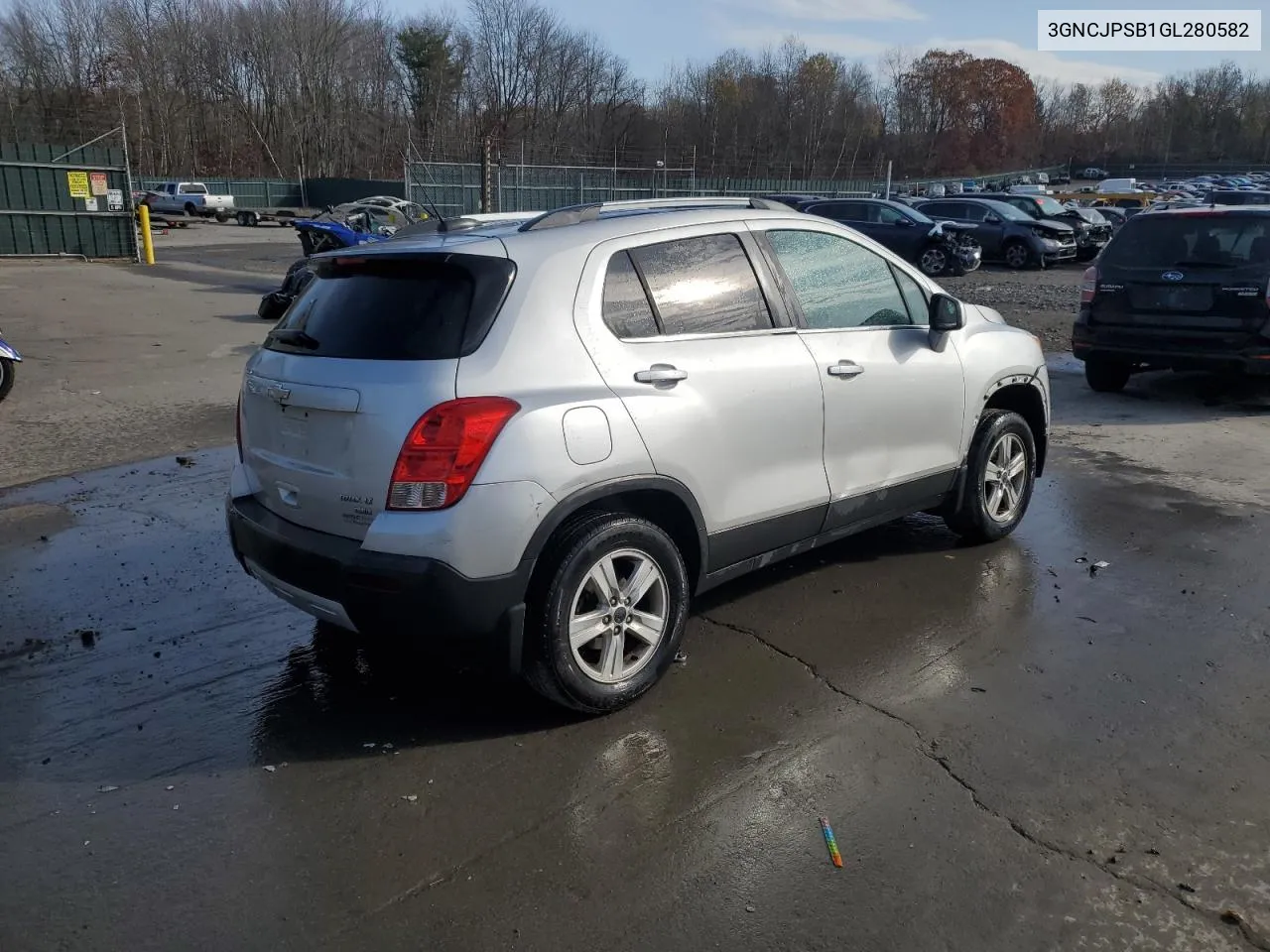 2016 Chevrolet Trax 1Lt VIN: 3GNCJPSB1GL280582 Lot: 78523924