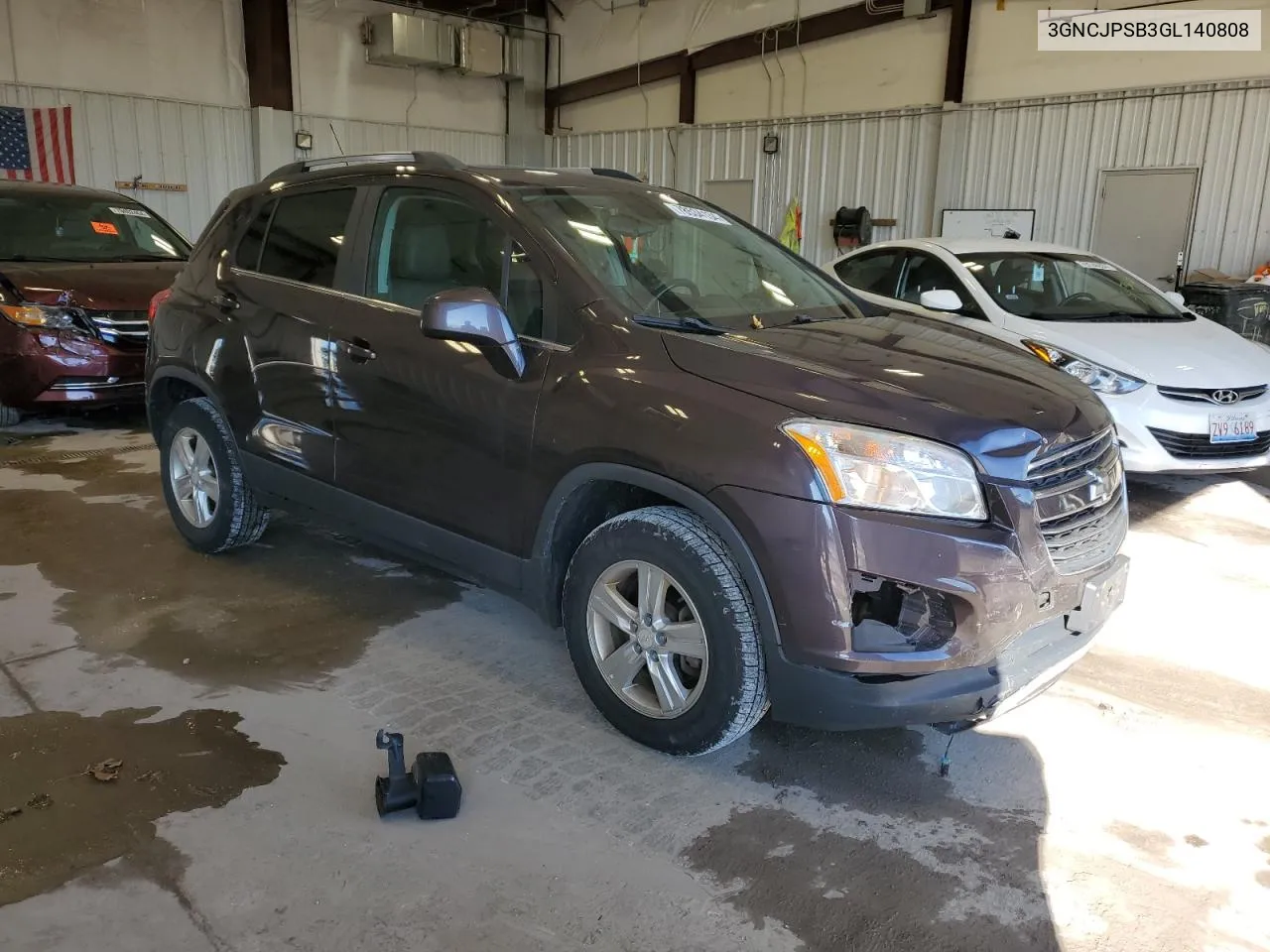 2016 Chevrolet Trax 1Lt VIN: 3GNCJPSB3GL140808 Lot: 78534134