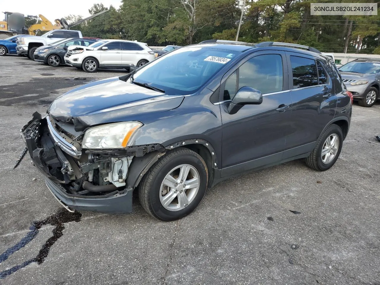 2016 Chevrolet Trax 1Lt VIN: 3GNCJLSB2GL241234 Lot: 78576834