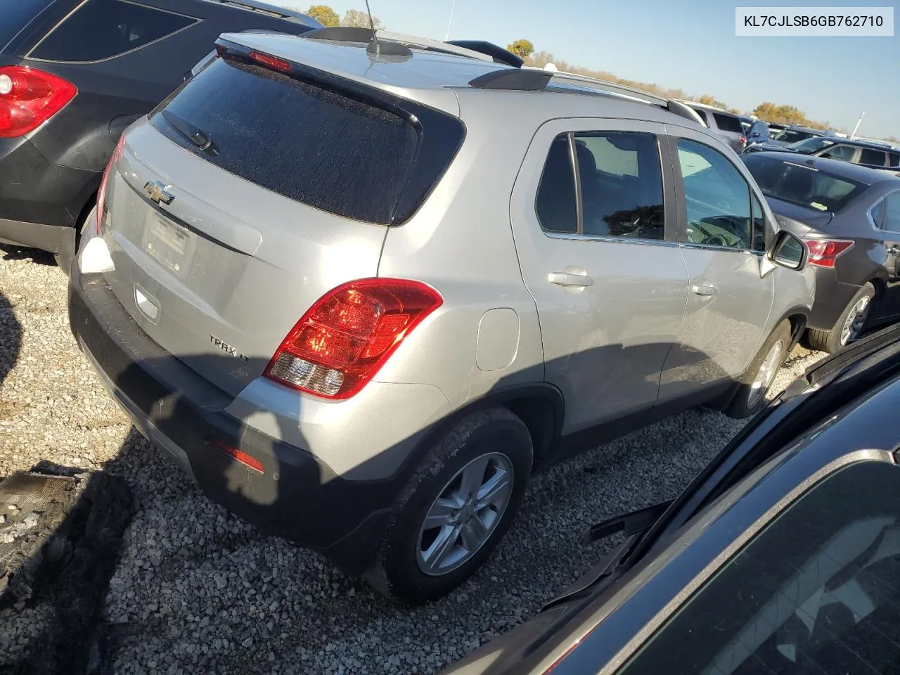 2016 Chevrolet Trax 1Lt VIN: KL7CJLSB6GB762710 Lot: 78605094