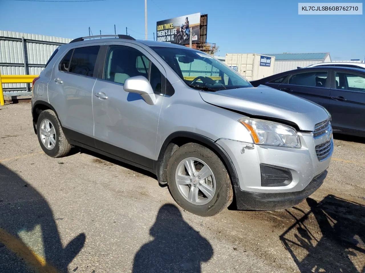 2016 Chevrolet Trax 1Lt VIN: KL7CJLSB6GB762710 Lot: 78605094