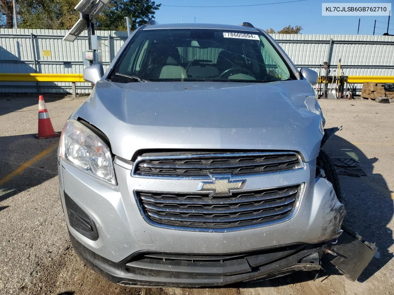 2016 Chevrolet Trax 1Lt VIN: KL7CJLSB6GB762710 Lot: 78605094