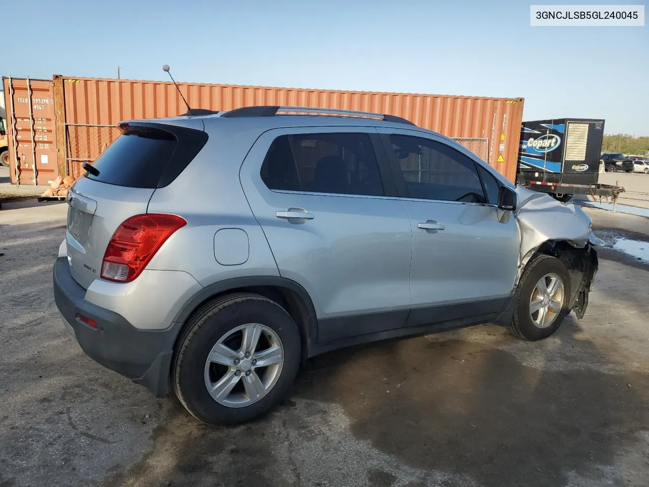 2016 Chevrolet Trax 1Lt VIN: 3GNCJLSB5GL240045 Lot: 78637804