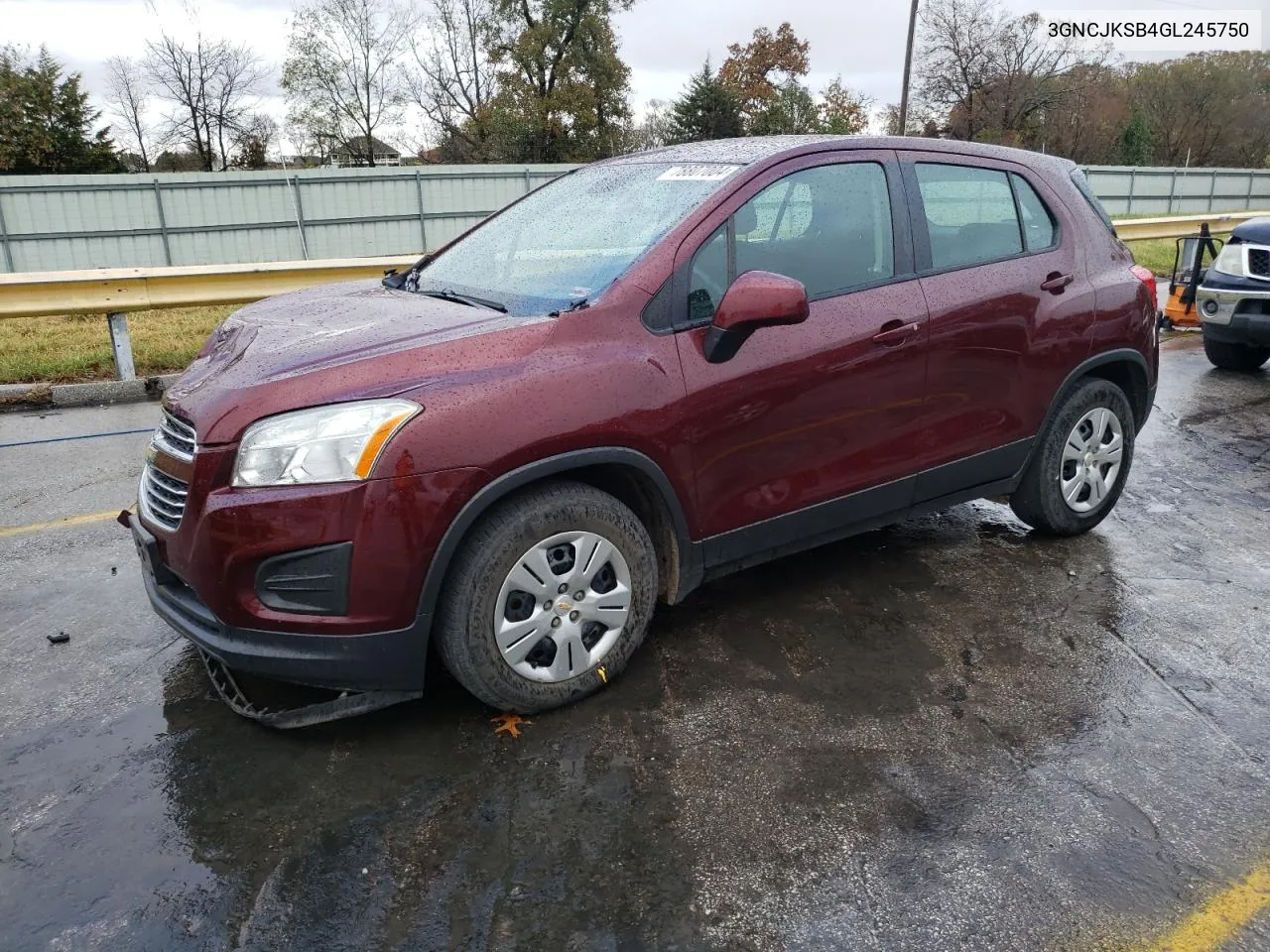 2016 Chevrolet Trax Ls VIN: 3GNCJKSB4GL245750 Lot: 78807004