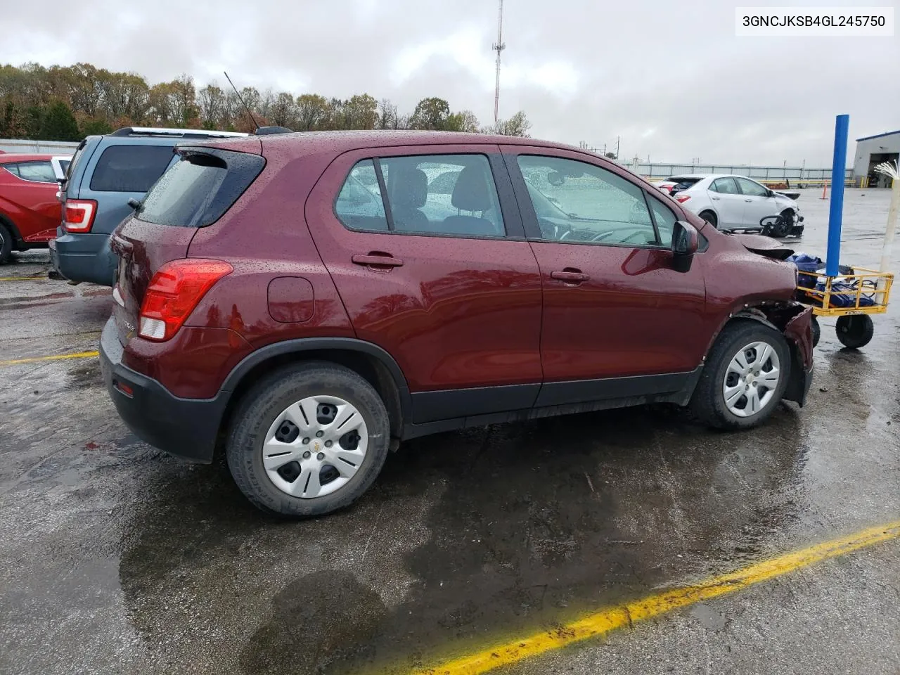 2016 Chevrolet Trax Ls VIN: 3GNCJKSB4GL245750 Lot: 78807004