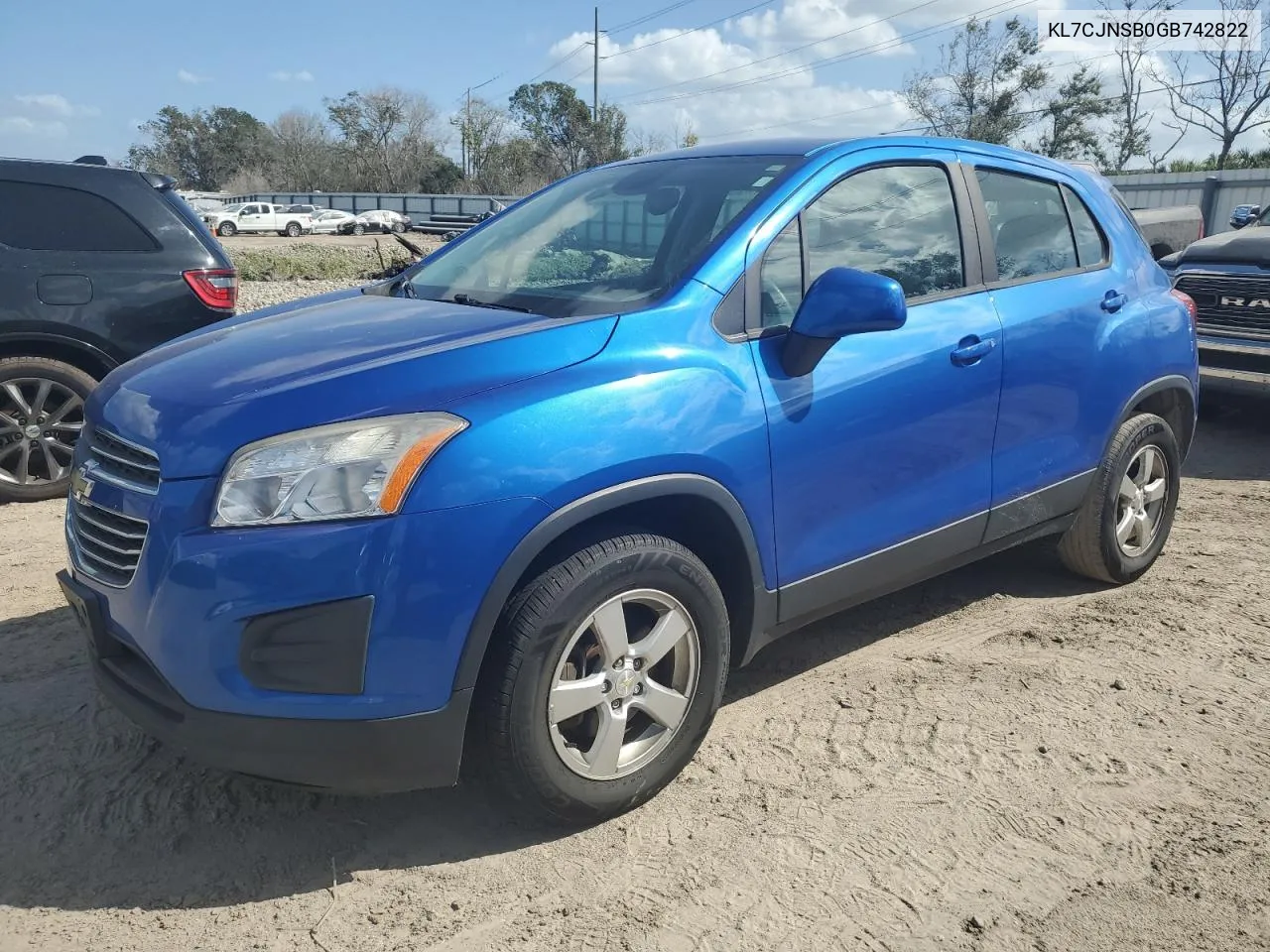 2016 Chevrolet Trax Ls VIN: KL7CJNSB0GB742822 Lot: 78946224