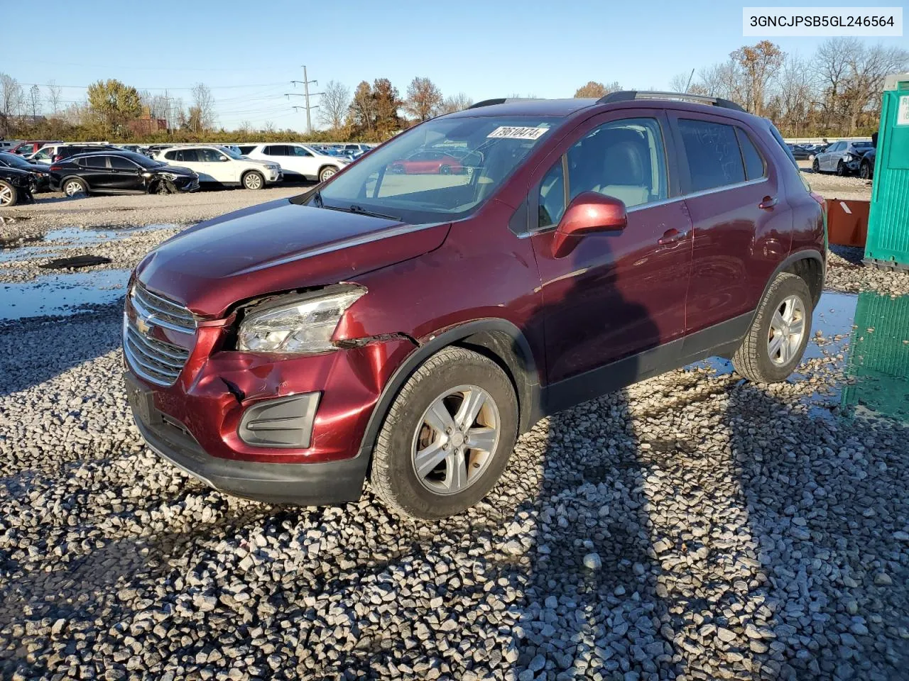 3GNCJPSB5GL246564 2016 Chevrolet Trax 1Lt