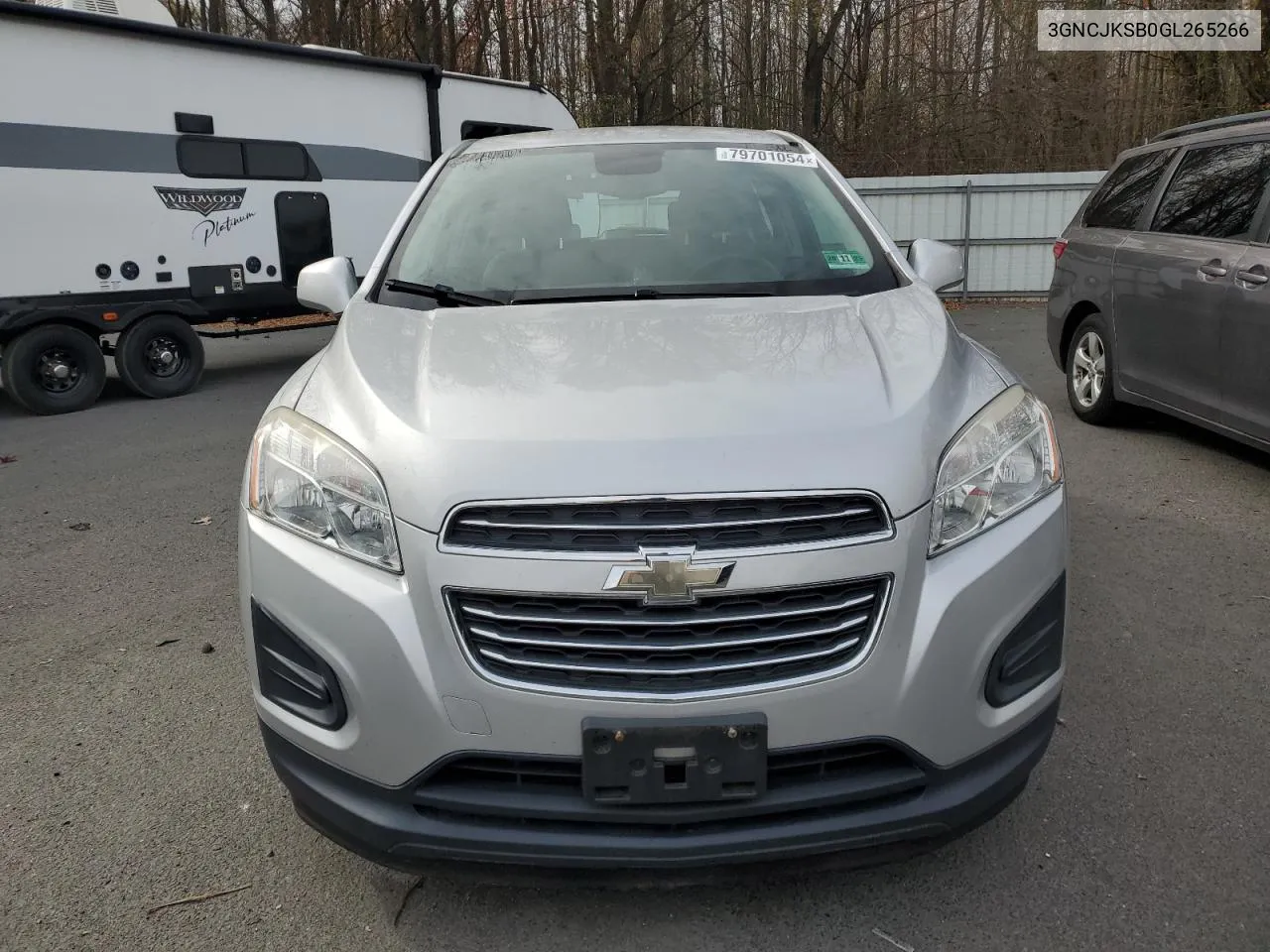 2016 Chevrolet Trax Ls VIN: 3GNCJKSB0GL265266 Lot: 79701054