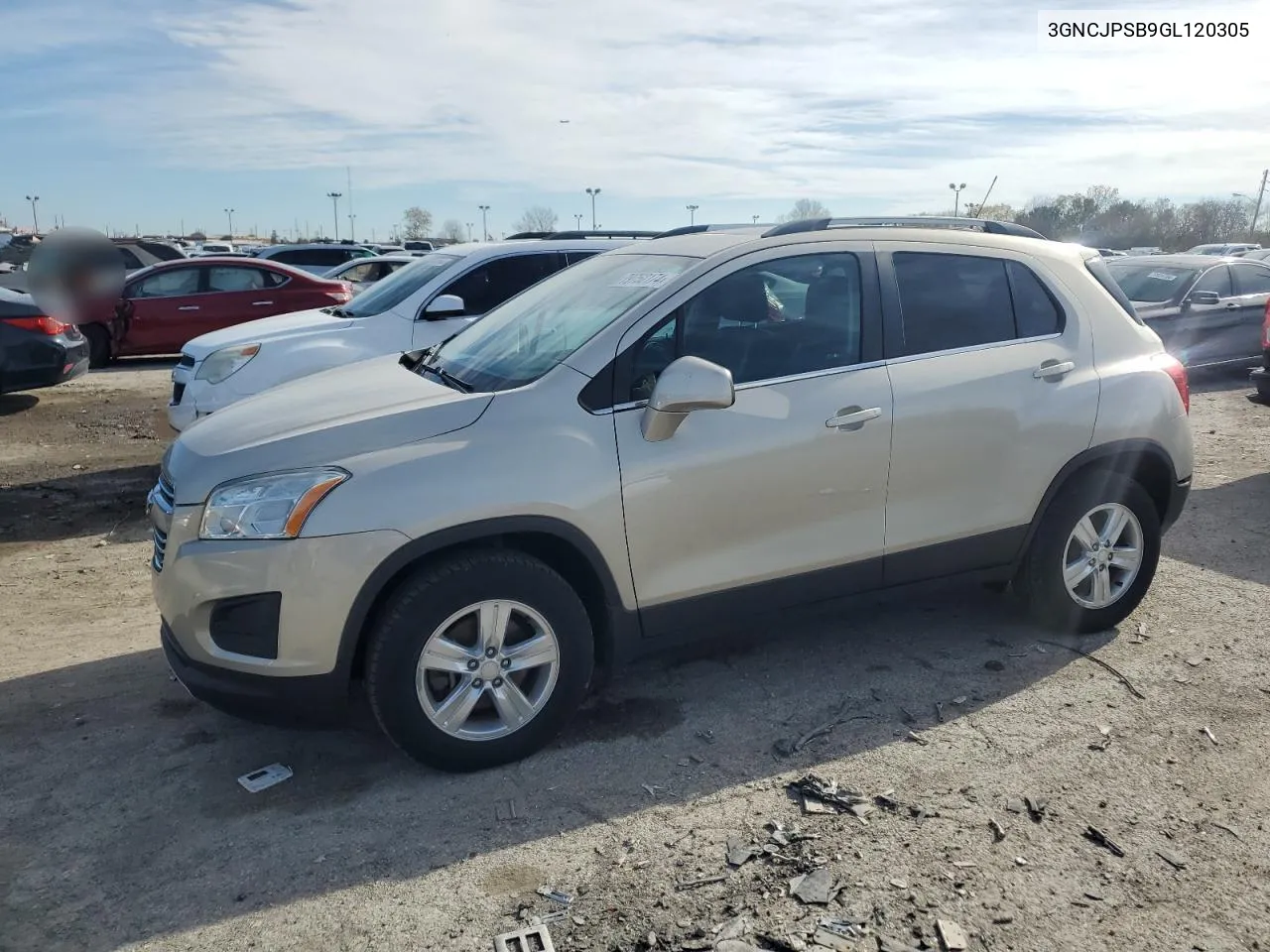 2016 Chevrolet Trax 1Lt VIN: 3GNCJPSB9GL120305 Lot: 79752174