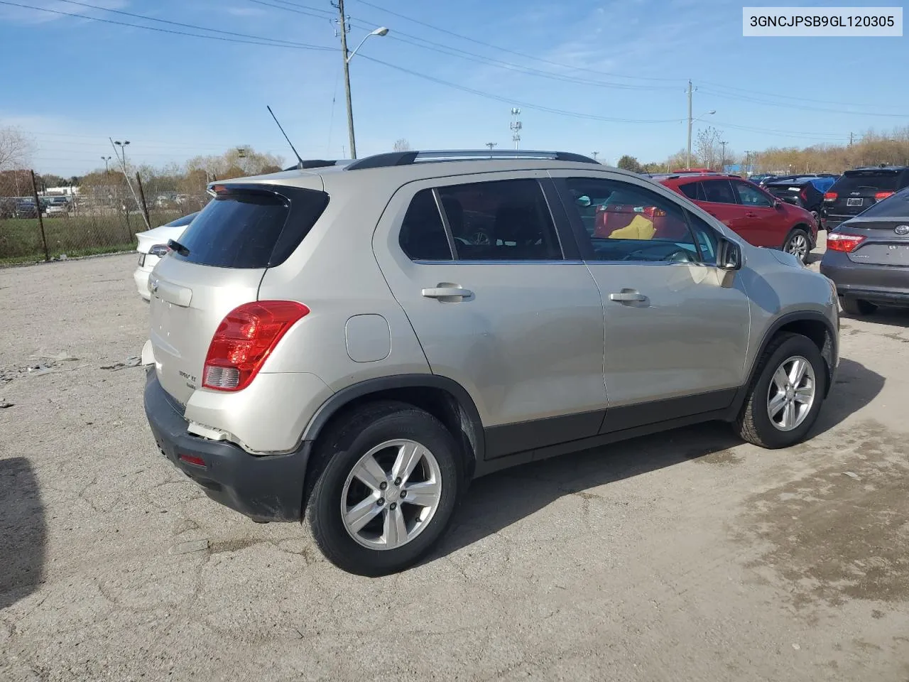 2016 Chevrolet Trax 1Lt VIN: 3GNCJPSB9GL120305 Lot: 79752174