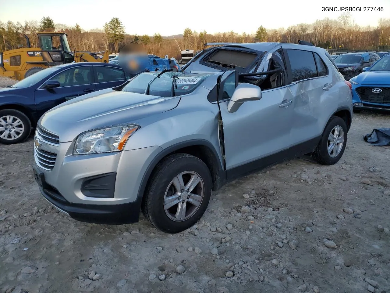 2016 Chevrolet Trax 1Lt VIN: 3GNCJPSB0GL277446 Lot: 80546404