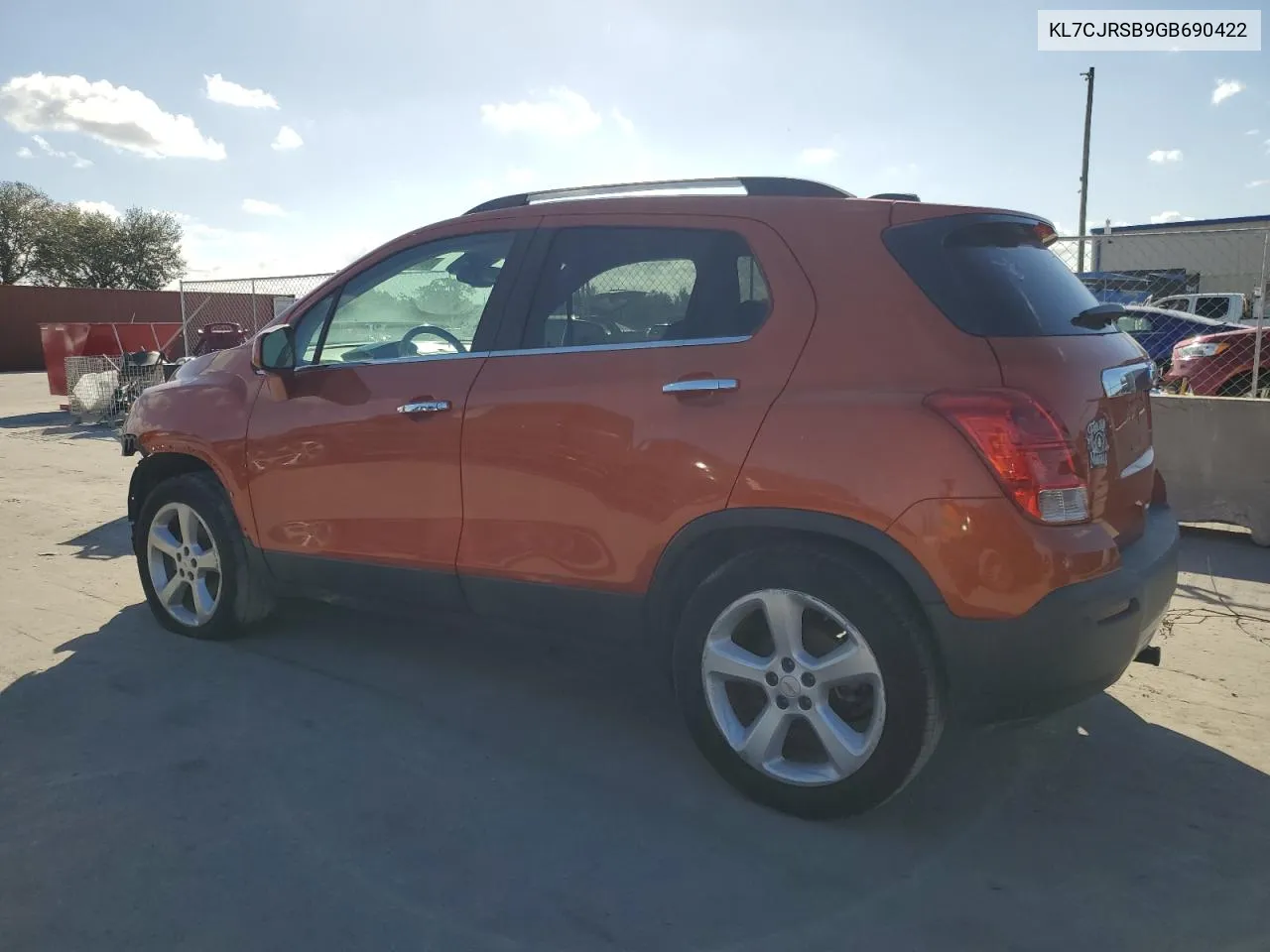 2016 Chevrolet Trax Ltz VIN: KL7CJRSB9GB690422 Lot: 80640694