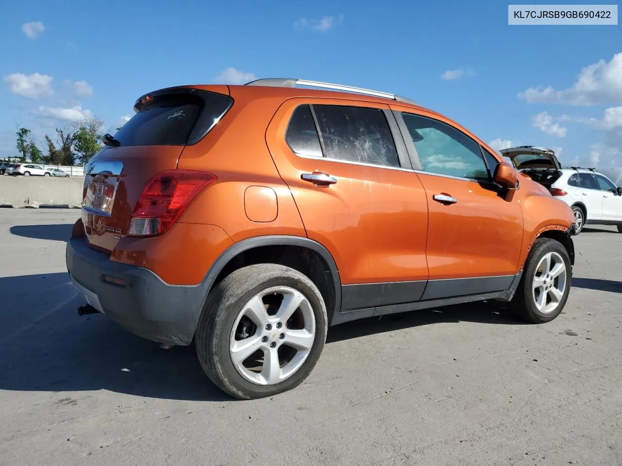 2016 Chevrolet Trax Ltz VIN: KL7CJRSB9GB690422 Lot: 80640694