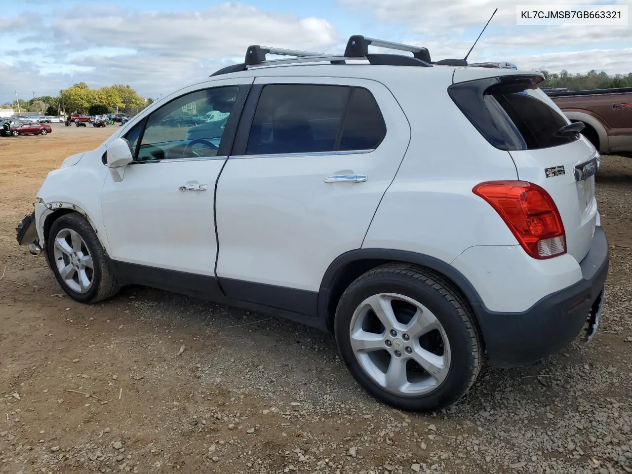 2016 Chevrolet Trax Ltz VIN: KL7CJMSB7GB663321 Lot: 80983594