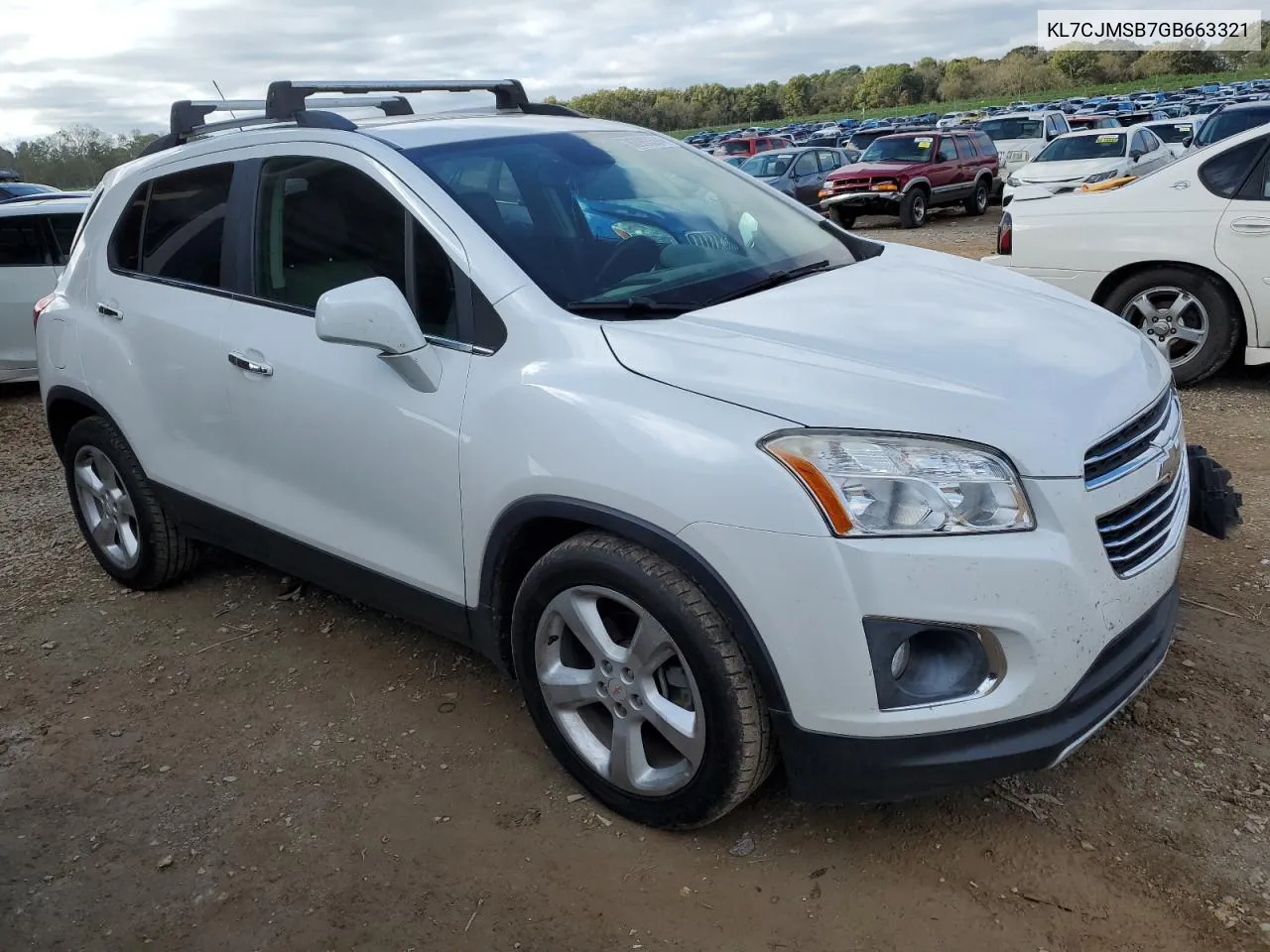 2016 Chevrolet Trax Ltz VIN: KL7CJMSB7GB663321 Lot: 80983594