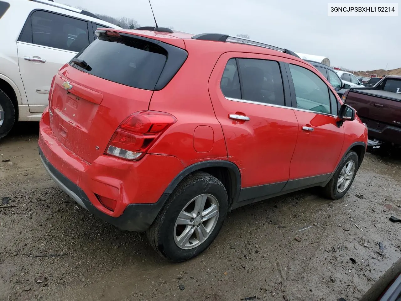 2017 Chevrolet Trax 1Lt VIN: 3GNCJPSBXHL152214 Lot: 39534474