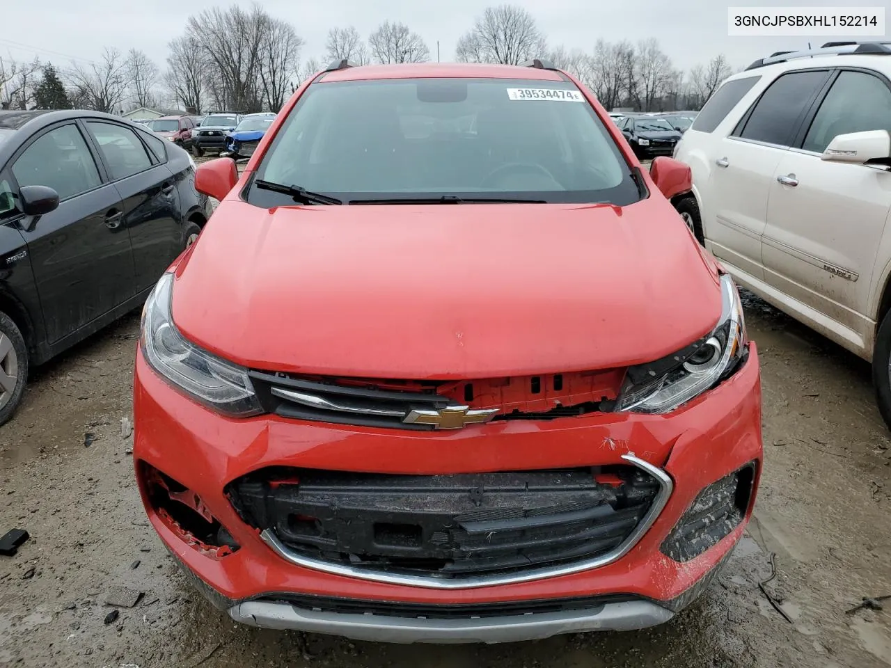 2017 Chevrolet Trax 1Lt VIN: 3GNCJPSBXHL152214 Lot: 39534474