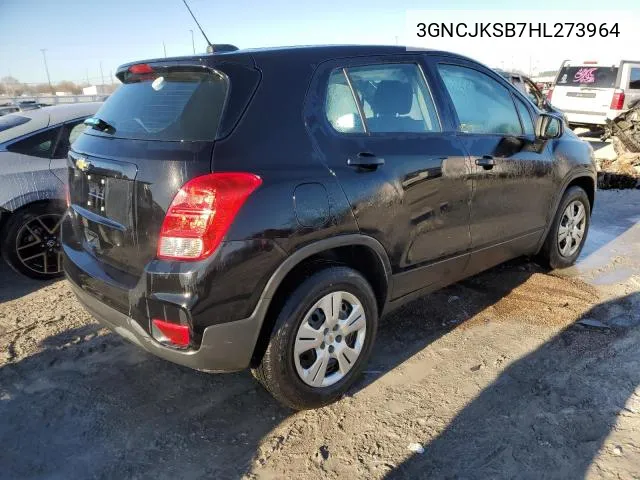 3GNCJKSB7HL273964 2017 Chevrolet Trax Ls