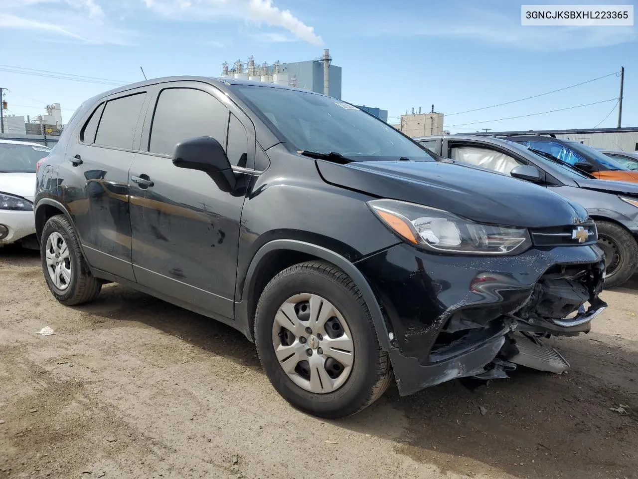 2017 Chevrolet Trax Ls VIN: 3GNCJKSBXHL223365 Lot: 53335634