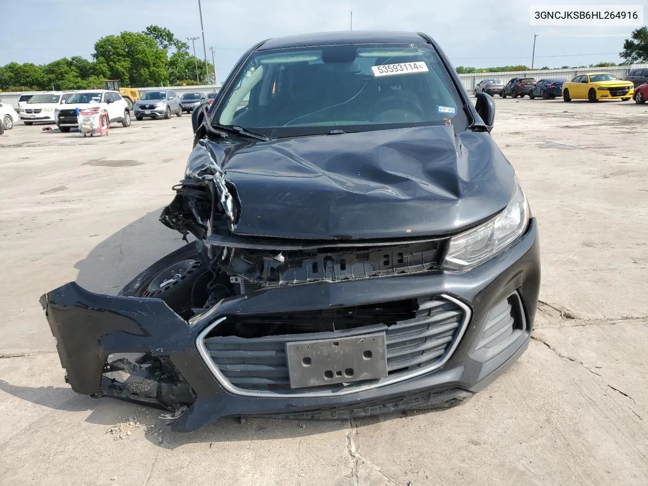 2017 Chevrolet Trax Ls VIN: 3GNCJKSB6HL264916 Lot: 53593114