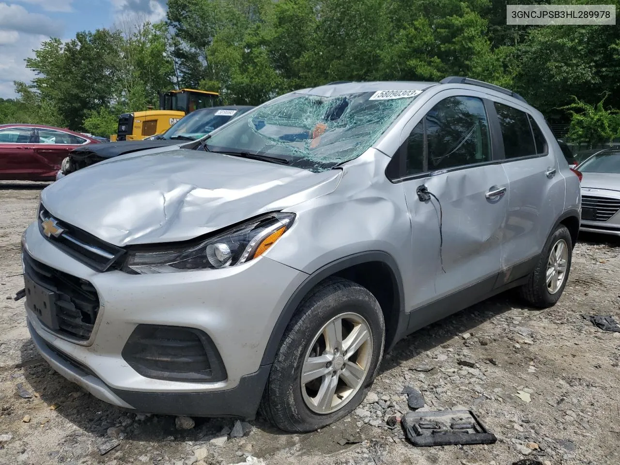 2017 Chevrolet Trax 1Lt VIN: 3GNCJPSB3HL289978 Lot: 58090303