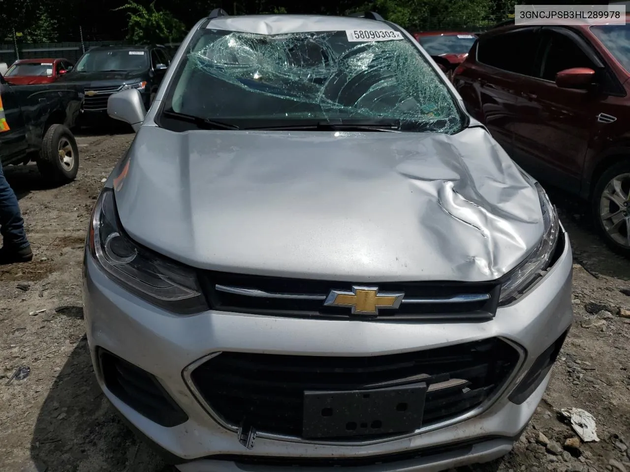 2017 Chevrolet Trax 1Lt VIN: 3GNCJPSB3HL289978 Lot: 58090303