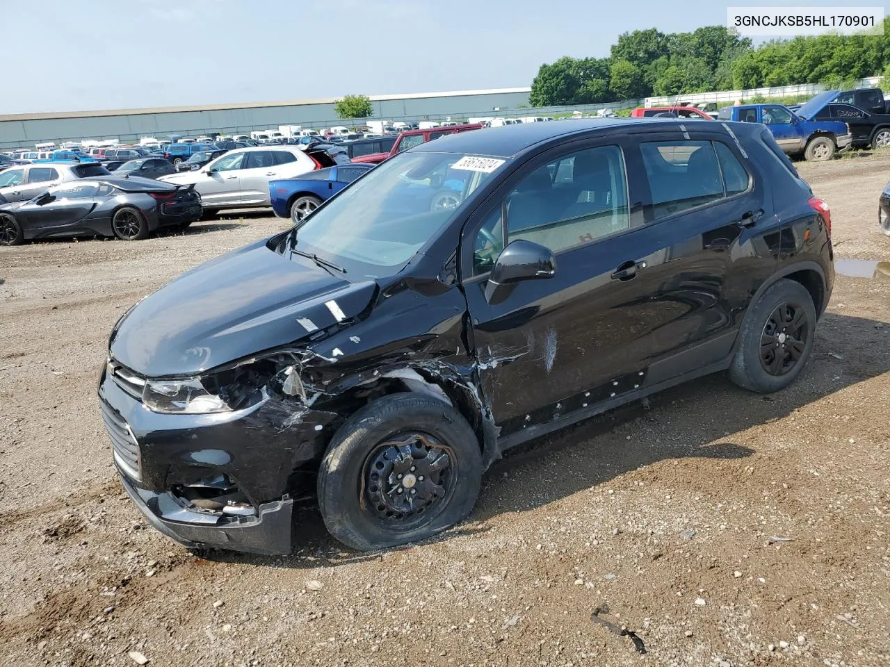 2017 Chevrolet Trax Ls VIN: 3GNCJKSB5HL170901 Lot: 58615024