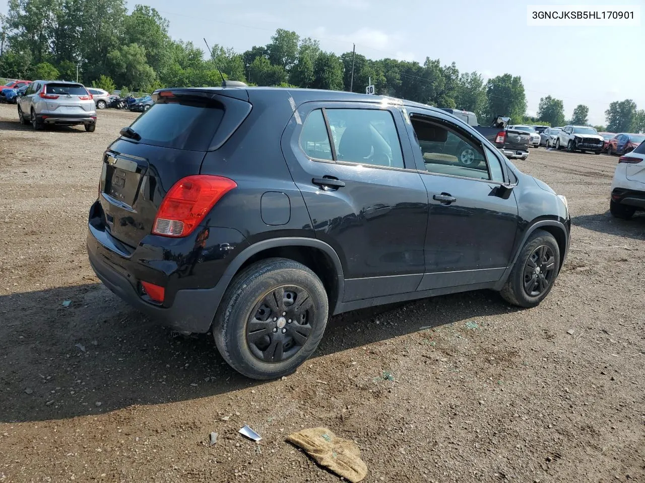 2017 Chevrolet Trax Ls VIN: 3GNCJKSB5HL170901 Lot: 58615024