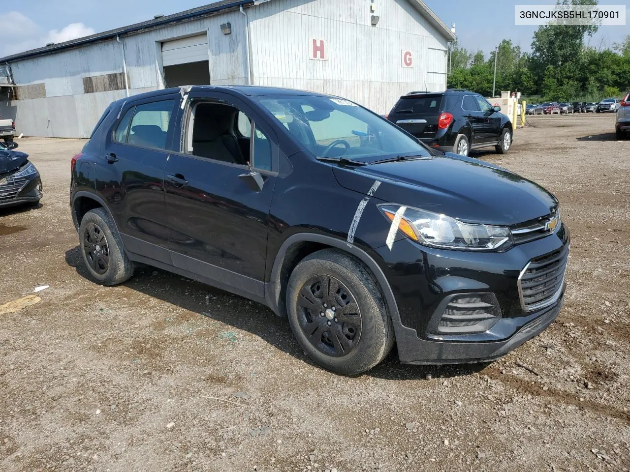 2017 Chevrolet Trax Ls VIN: 3GNCJKSB5HL170901 Lot: 58615024