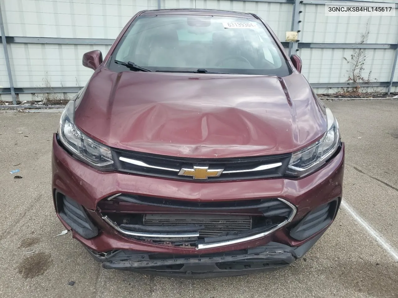 2017 Chevrolet Trax Ls VIN: 3GNCJKSB4HL145617 Lot: 63139304