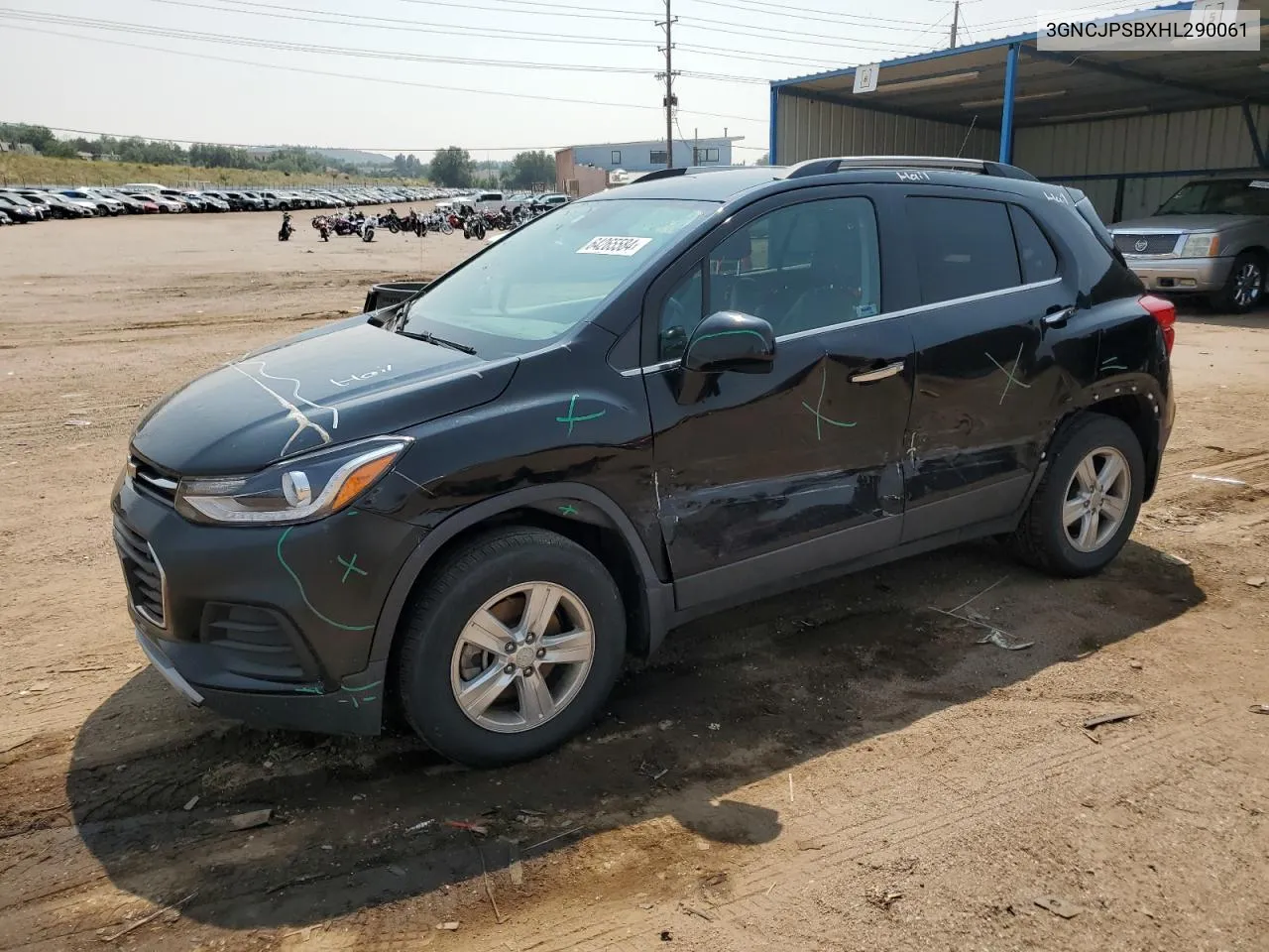 2017 Chevrolet Trax 1Lt VIN: 3GNCJPSBXHL290061 Lot: 64265584