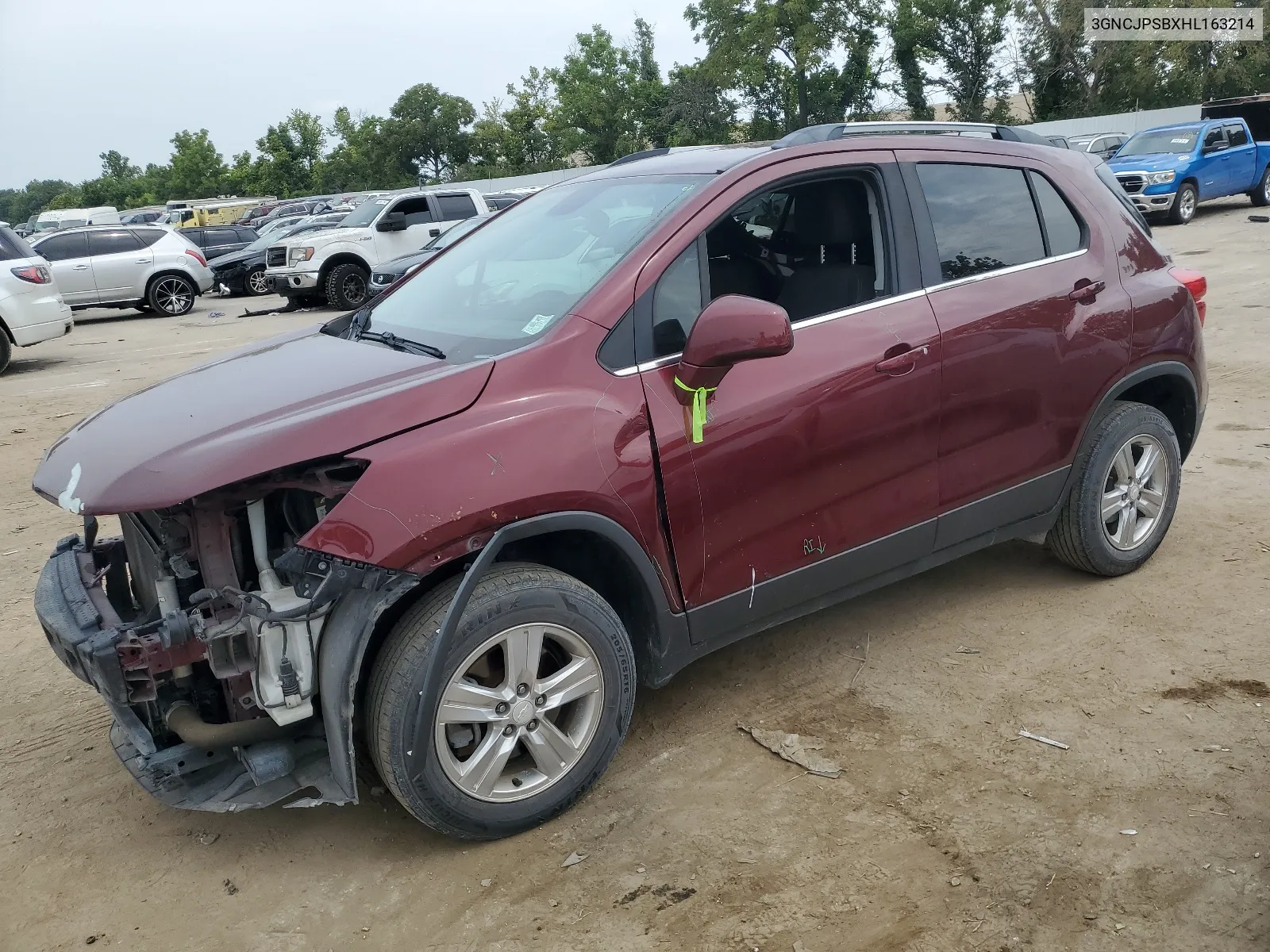 2017 Chevrolet Trax 1Lt VIN: 3GNCJPSBXHL163214 Lot: 65069654