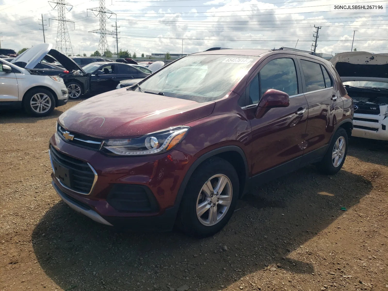 2017 Chevrolet Trax 1Lt VIN: 3GNCJLSB5HL267196 Lot: 65437614