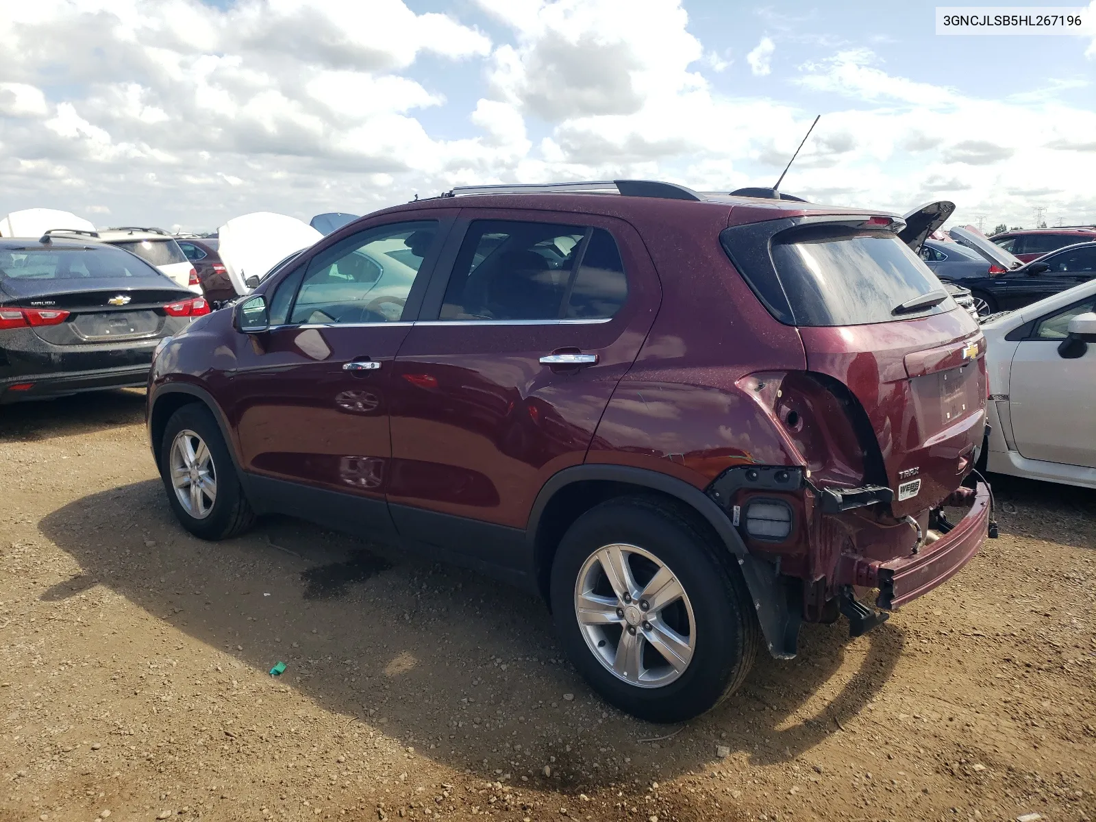 2017 Chevrolet Trax 1Lt VIN: 3GNCJLSB5HL267196 Lot: 65437614