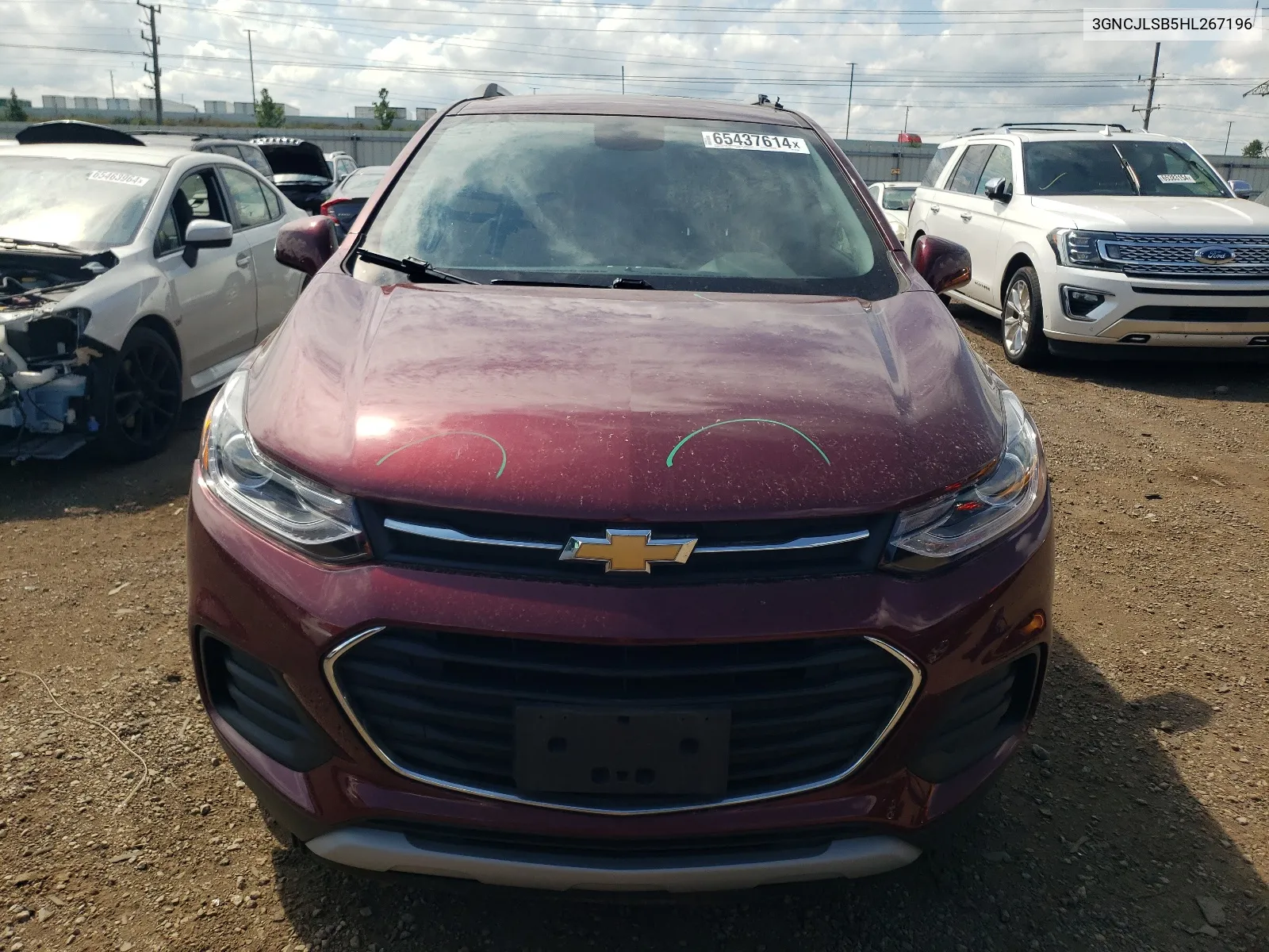 2017 Chevrolet Trax 1Lt VIN: 3GNCJLSB5HL267196 Lot: 65437614