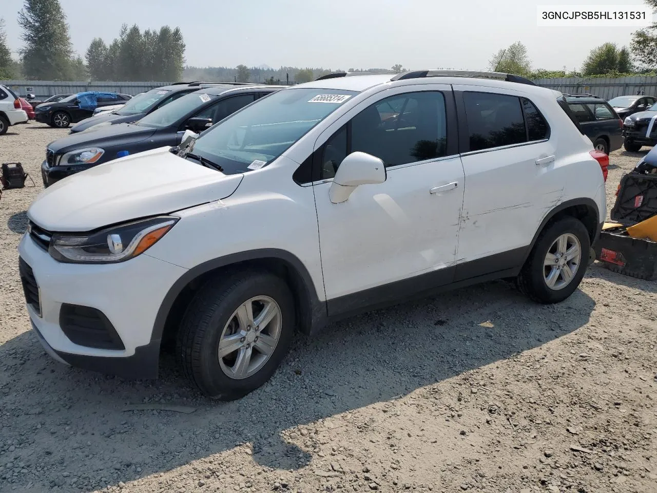 2017 Chevrolet Trax 1Lt VIN: 3GNCJPSB5HL131531 Lot: 65685314