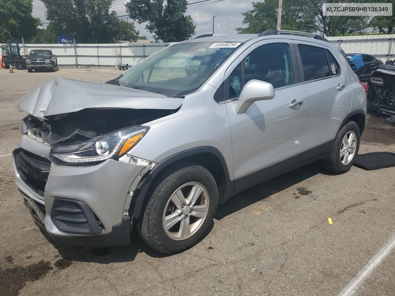 2017 Chevrolet Trax 1Lt VIN: KL7CJPSB9HB136349 Lot: 65849234