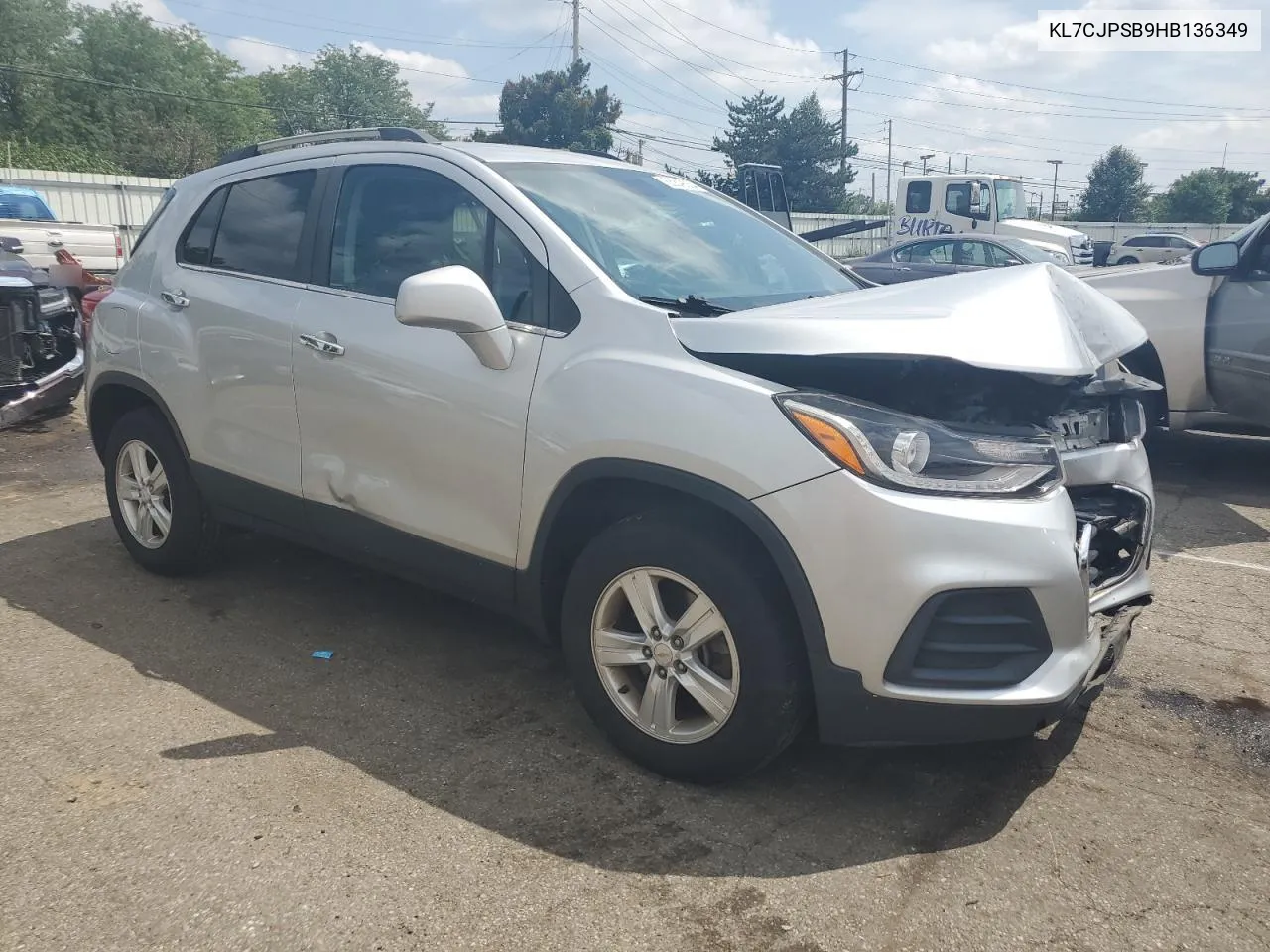 2017 Chevrolet Trax 1Lt VIN: KL7CJPSB9HB136349 Lot: 65849234