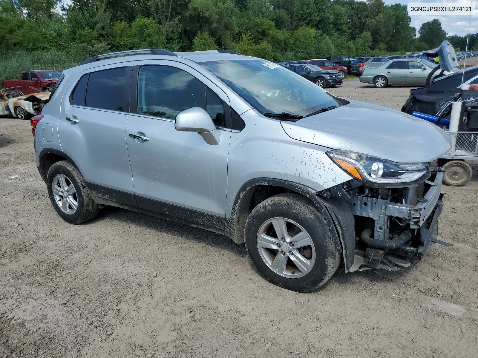 2017 Chevrolet Trax 1Lt VIN: 3GNCJPSBXHL274121 Lot: 66111894