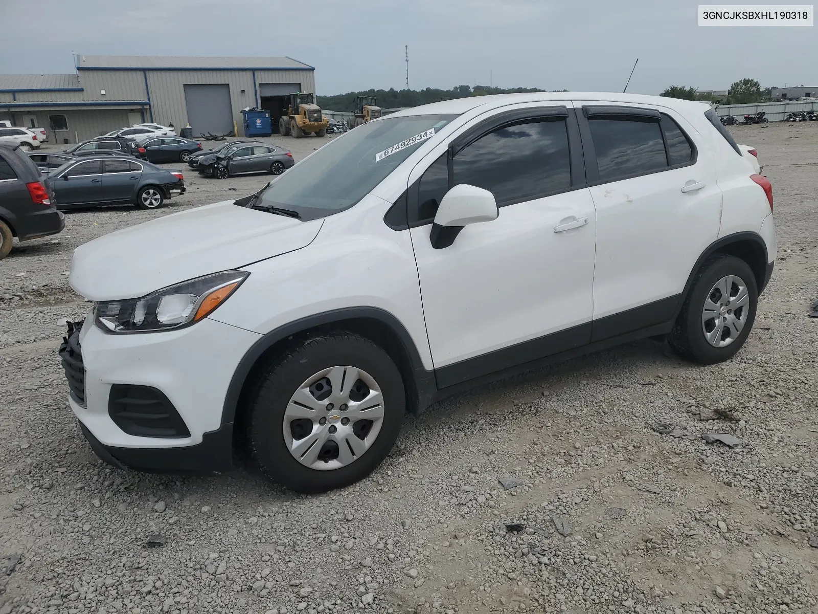 2017 Chevrolet Trax Ls VIN: 3GNCJKSBXHL190318 Lot: 67492934