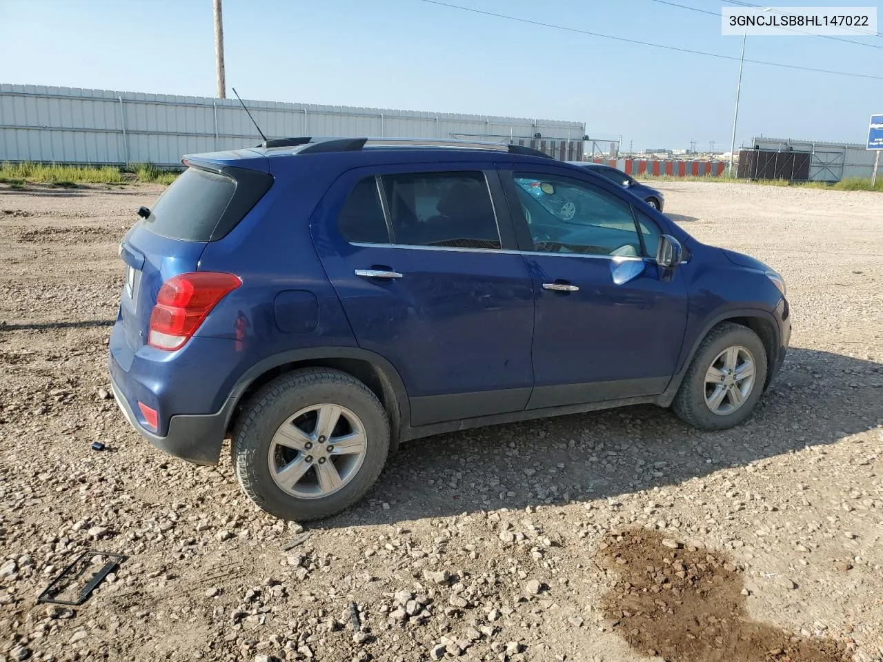 2017 Chevrolet Trax 1Lt VIN: 3GNCJLSB8HL147022 Lot: 67922754