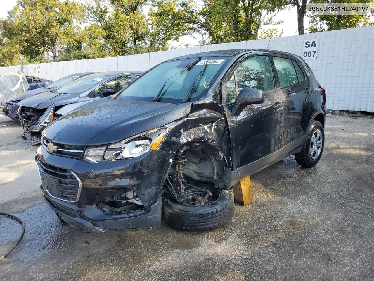 2017 Chevrolet Trax Ls VIN: 3GNCJKSB1HL240197 Lot: 68694364